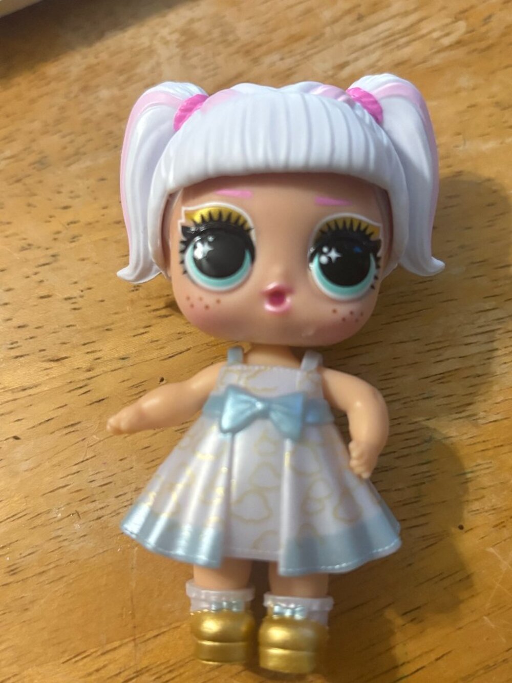 LOL Surprise Swap Doll 'Pigtails' with Pink Hair and Blue Dress